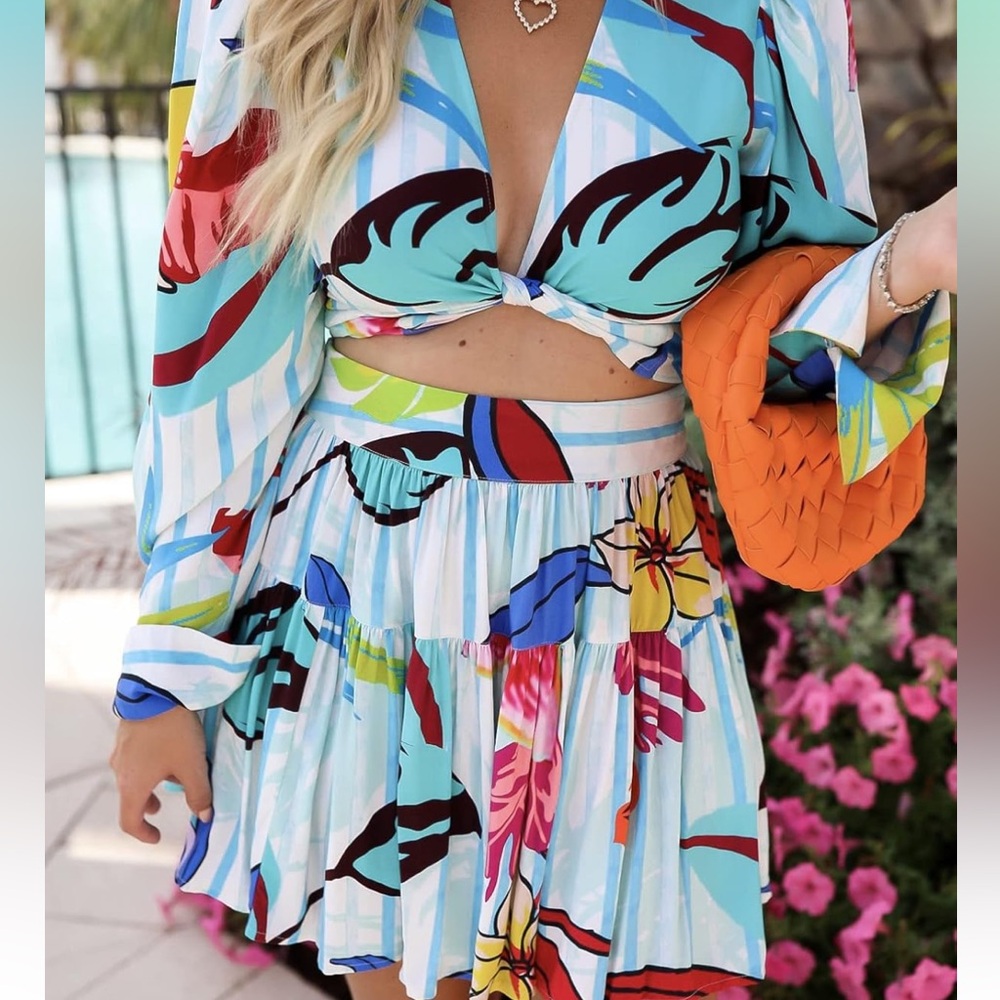 Amazon the drop x Whitney Rife floral skirt